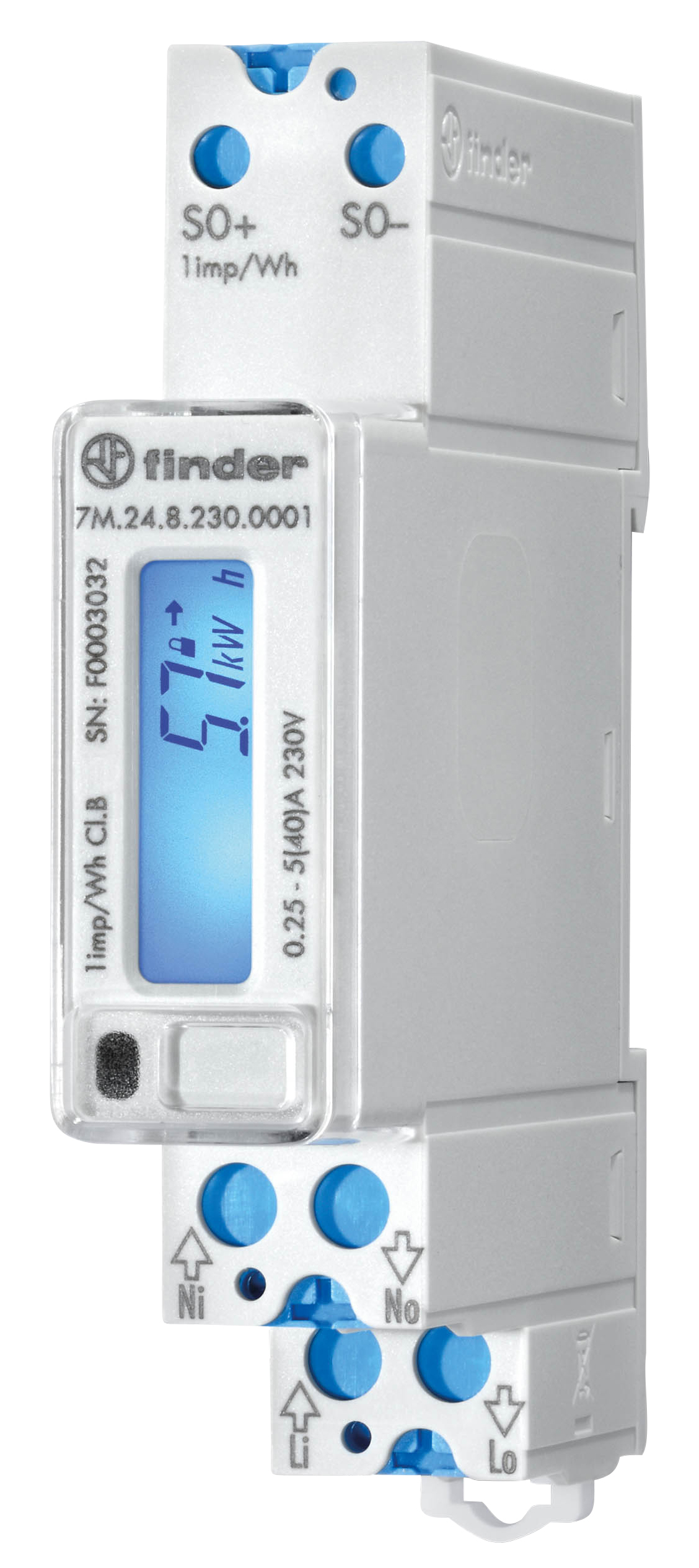 Energiezhler, LCD, ohne MID
