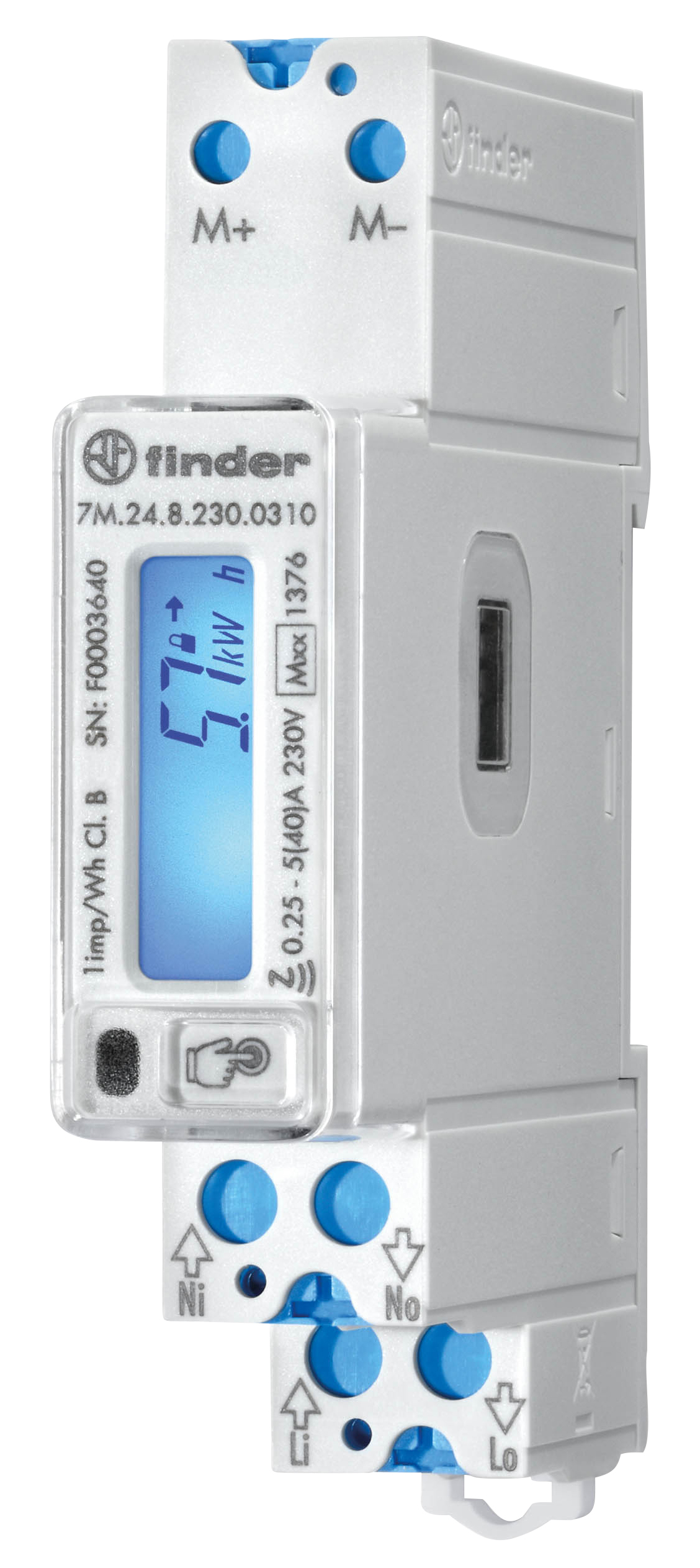 Energiezhler, LCD, M-BUS, NFC, IR, MID